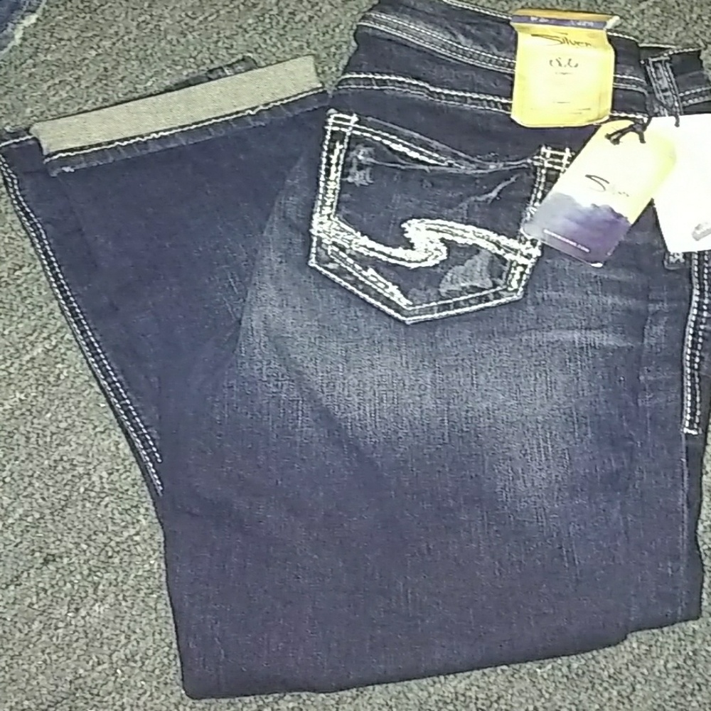 Silver womans jeans